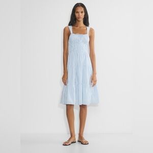 NWT Aritzia Sunday Best Martine Poplin Midi Dress | Size 2XS